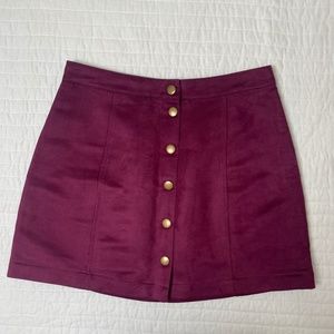 Old Navy Suede Mini Skirt